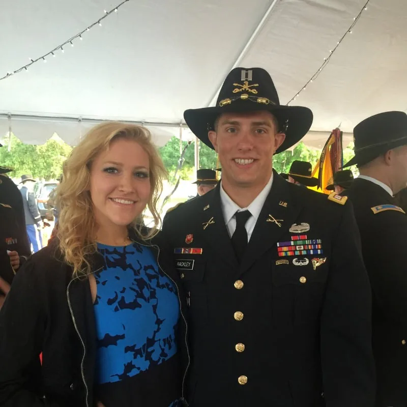 Nick at his Army officer graduation ceremony